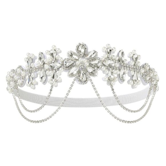 1920s Flapper Headpiece Roaring 20s Headband Vintage Hair Accessory